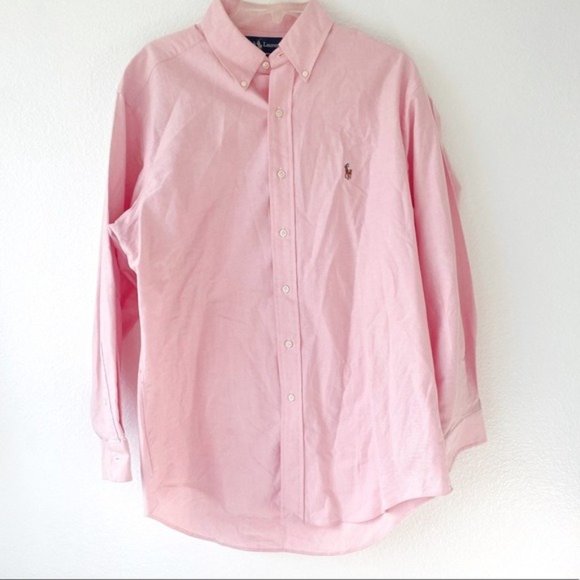 Ralph Lauren pink button down dress shirt casual - Picture 7 of 7